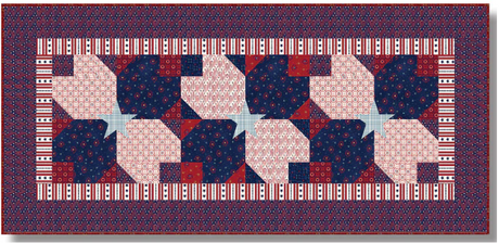American Dreams Runner Pattern by The Whimsical Workshop
