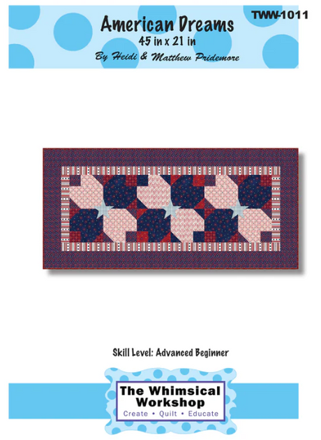 American Dreams Runner Pattern by The Whimsical Workshop