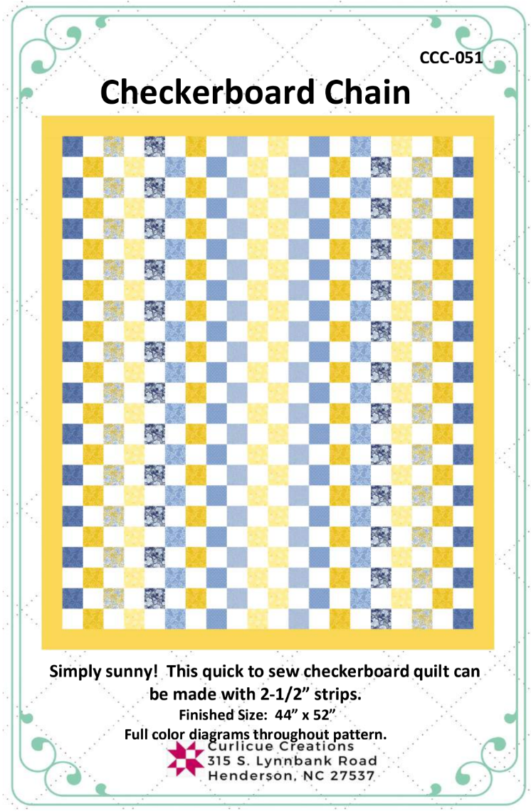 Checkerboard Chain Downloadable Pattern by Curlicue Creations