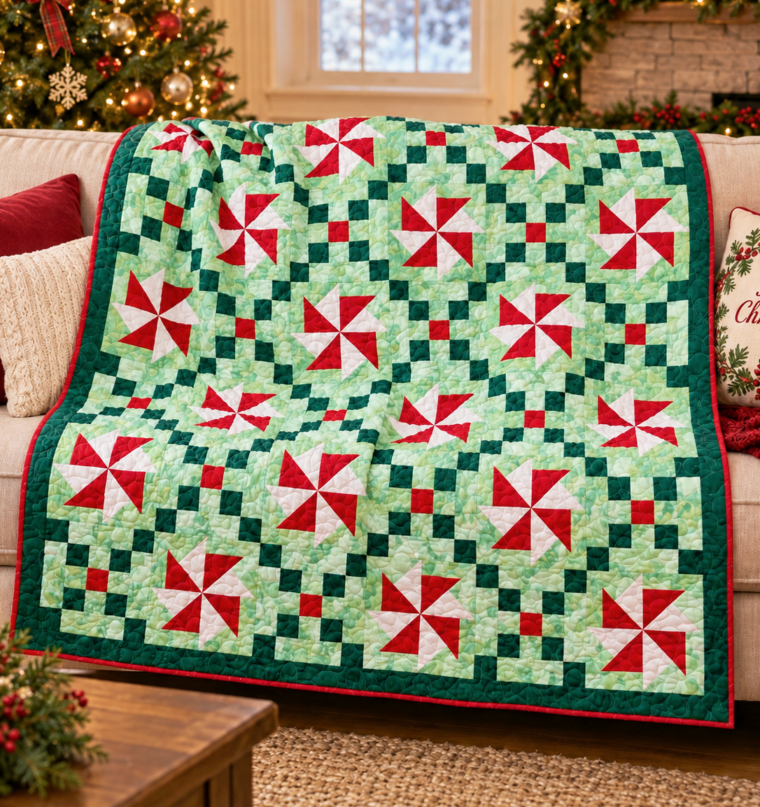 Christmas Chain Downloadable Pattern by Cuddle Cat Quiltworks