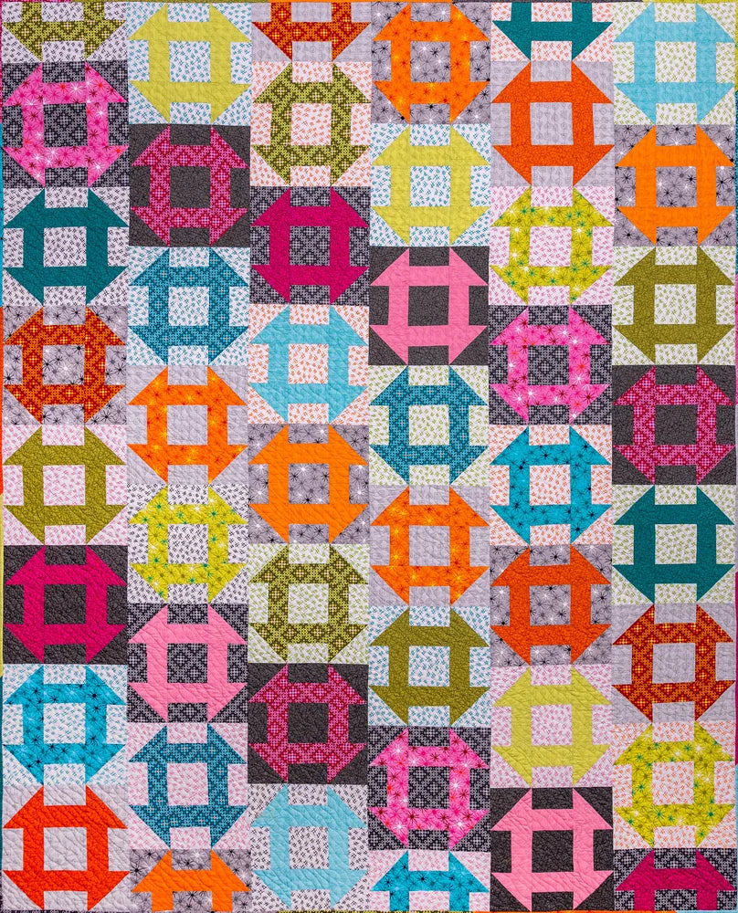 Churn Dash Slide Downloadable Pattern by Christa Quilts