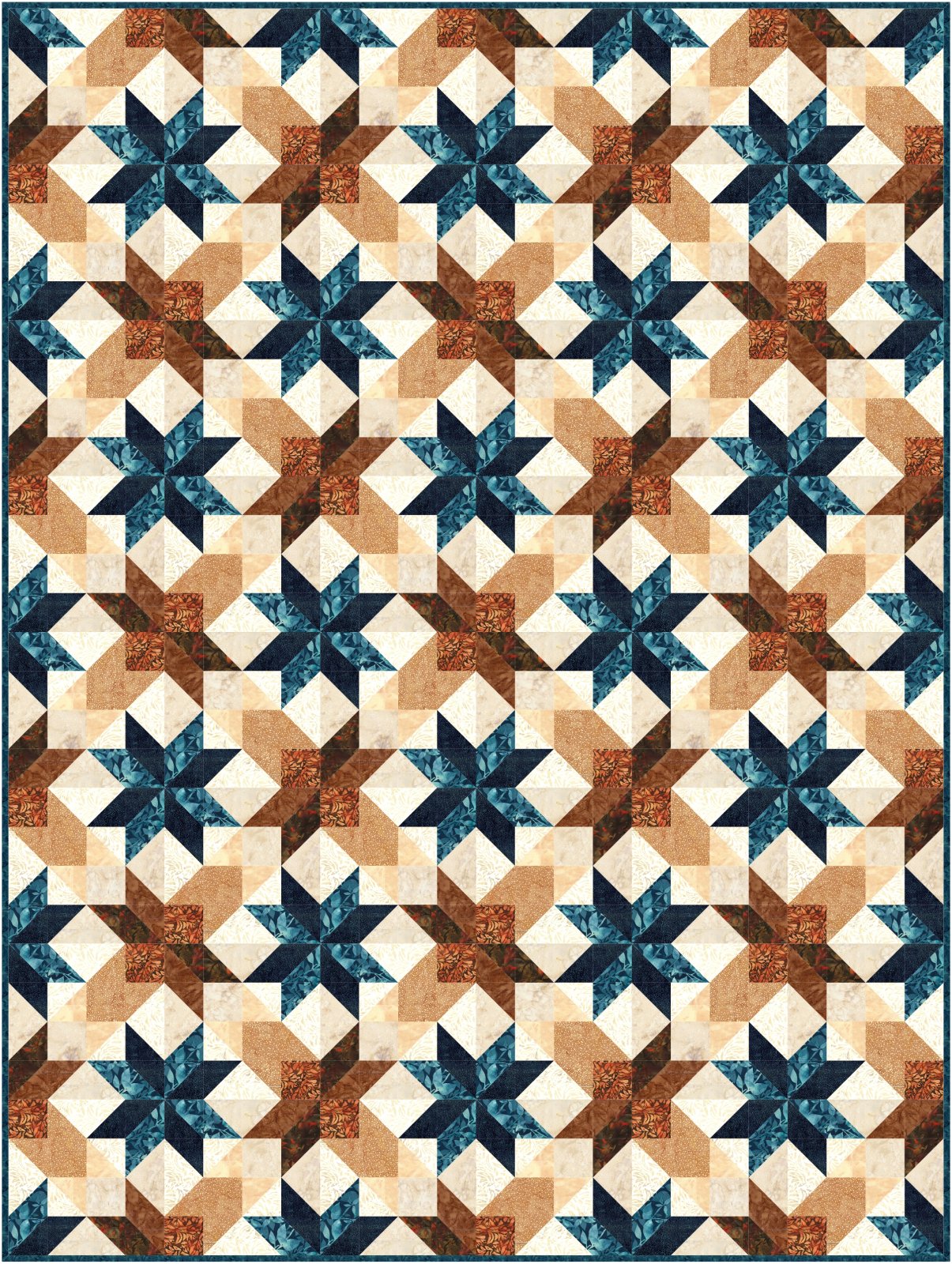 Cinnamon Stars Downloadable Pattern by Needle In A Hayes Stack