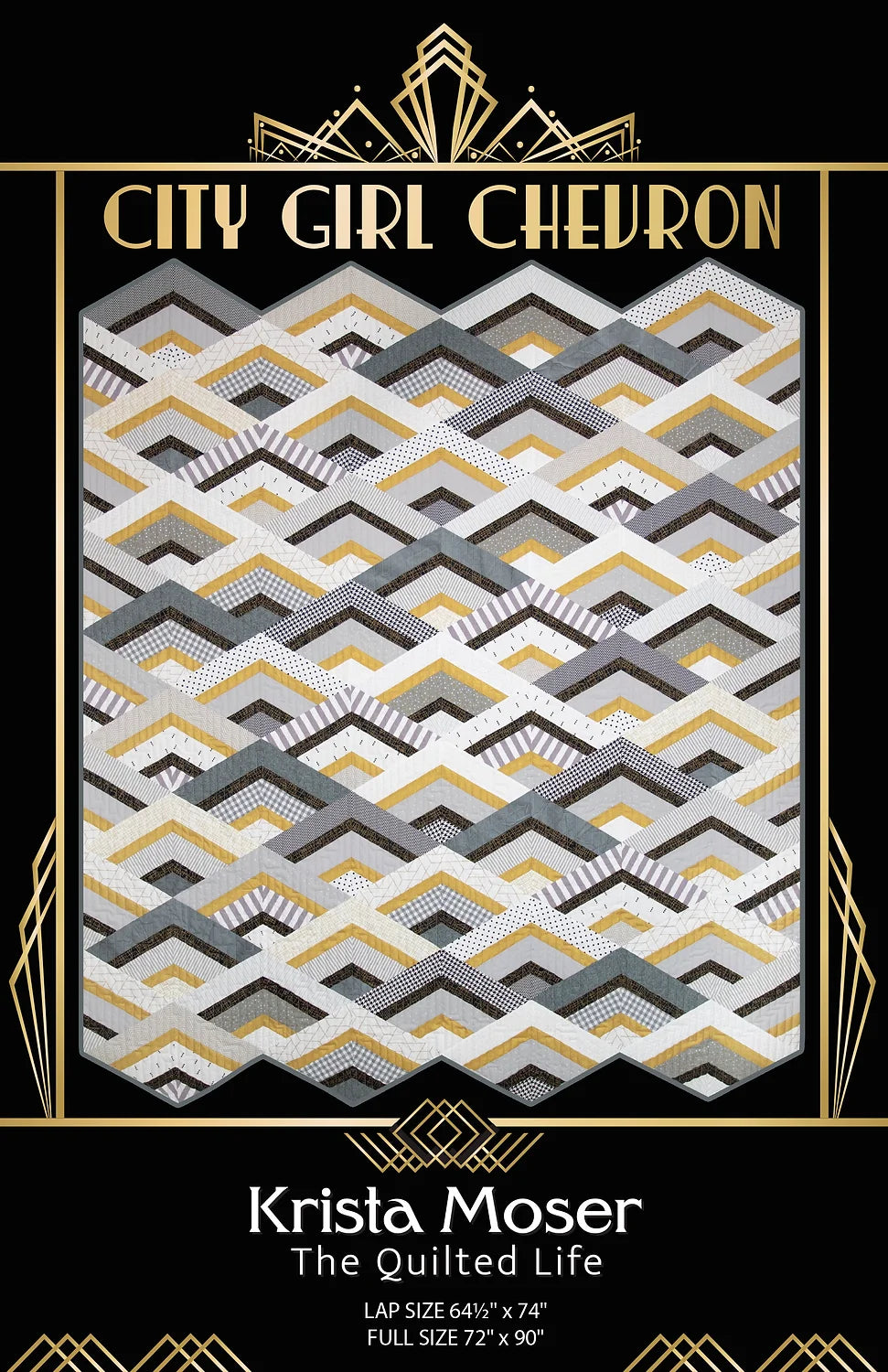 City Girl Chevron Quilt Pattern by Krista Moser, The Quilted Life