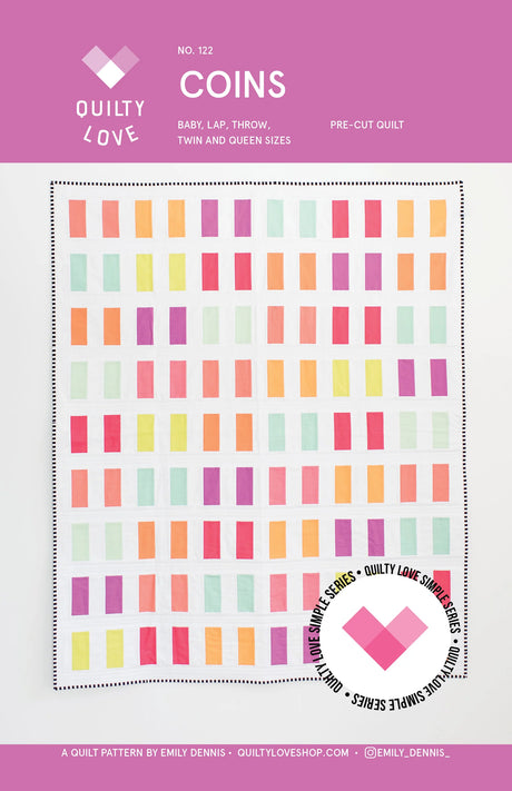 Coins Quilt Pattern by Quilty Love