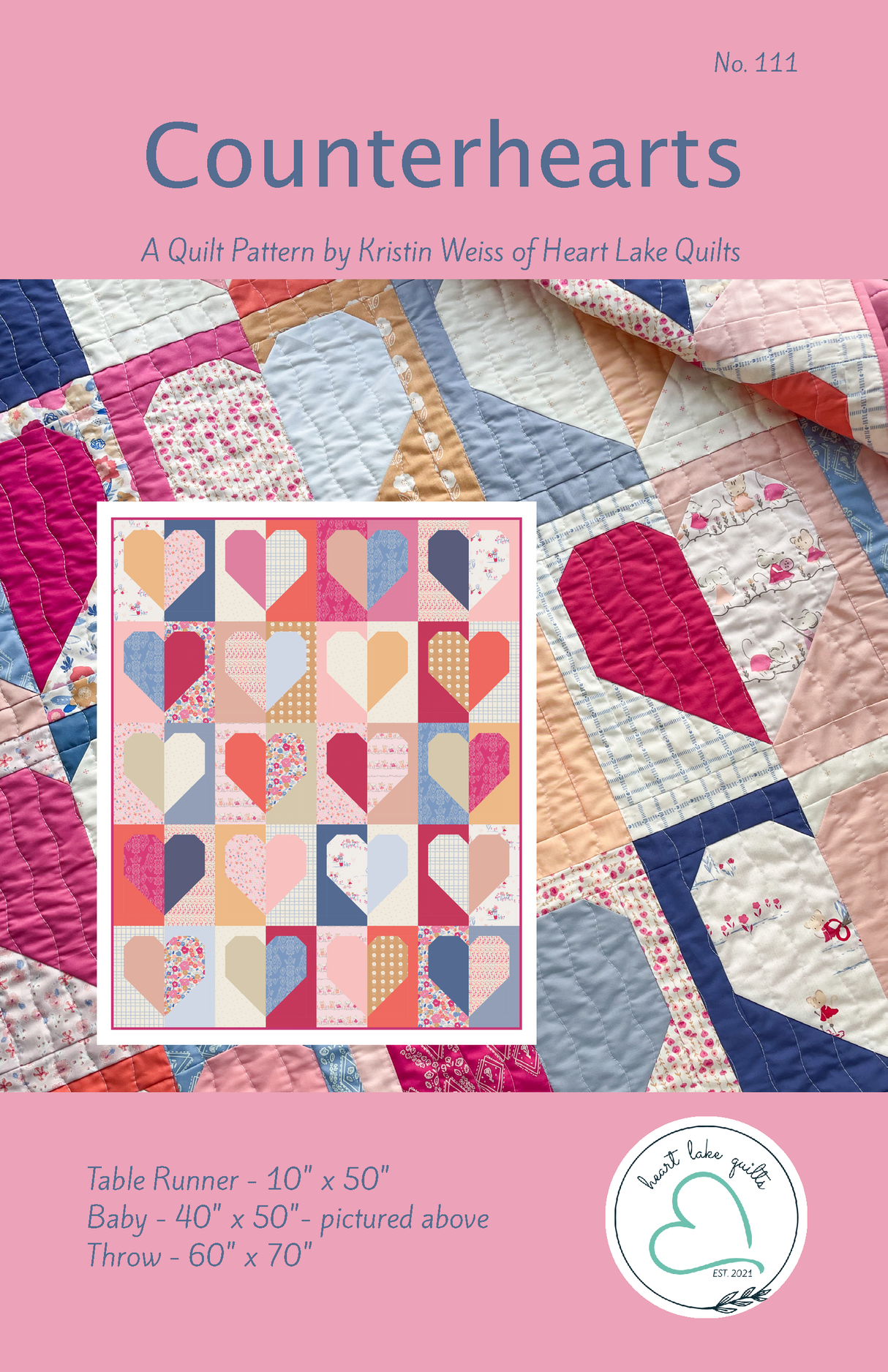 Counterhearts Downloadable Pattern by Heart Lake Quilts