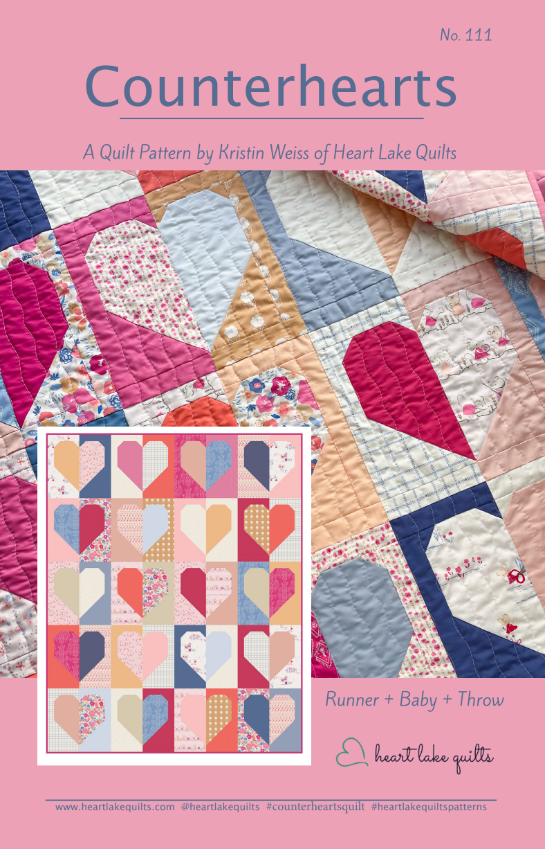 Counterhearts Downloadable Pattern by Heart Lake Quilts