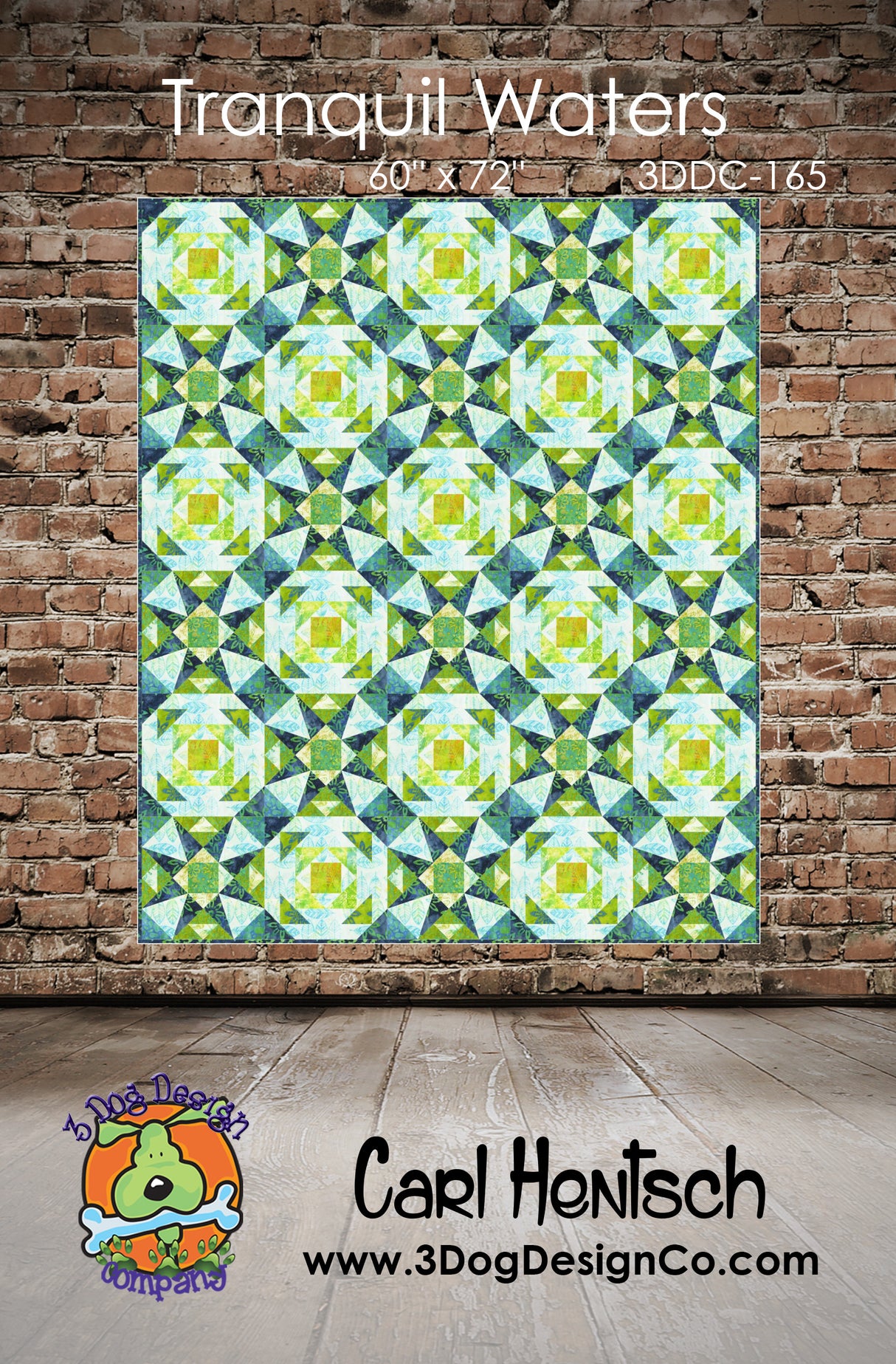 Tranquil Waters Downloadable Pattern by 3 Dog Design Co Quilt Patterns