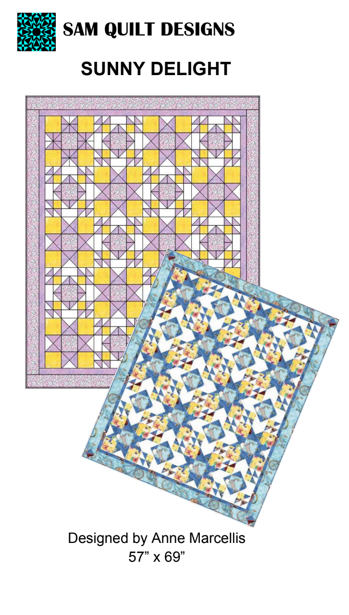 Sunny Delight Downloadable Pattern by Sam Quilt Designs