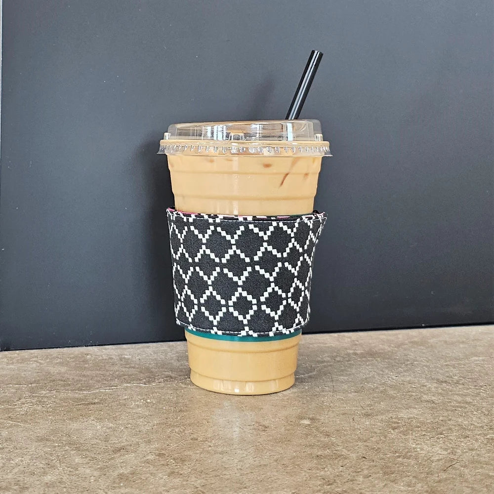 Reversible Coffee Cozy Downloadable Pattern by Staci W Quilts