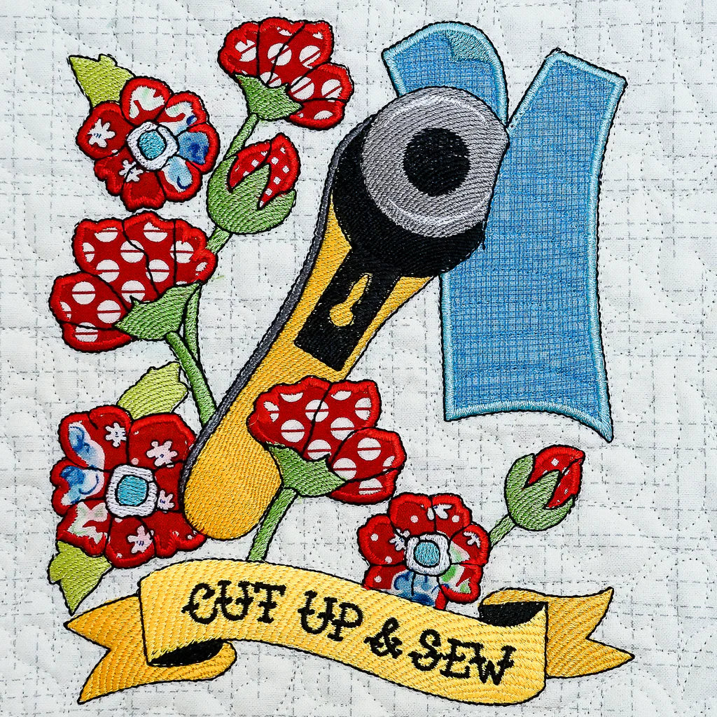 Inked - Makers Quilt for Machine Embroidery by Fabric Confetti
