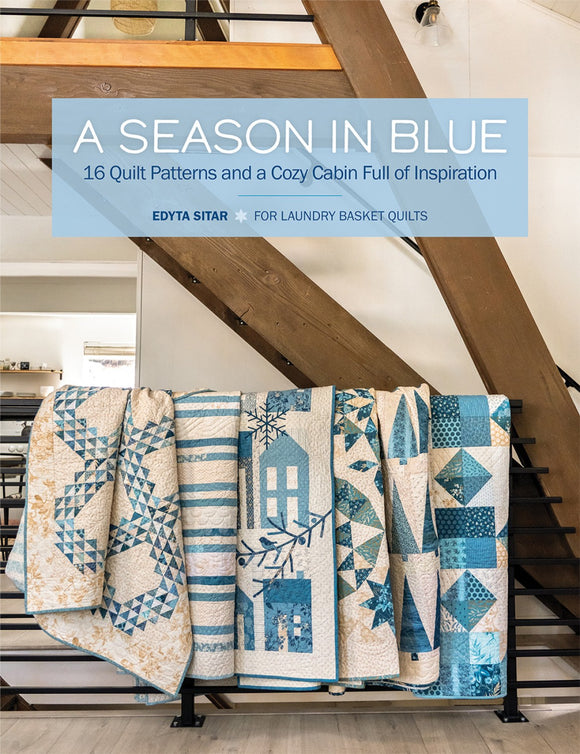 A Season in Blue Quilting Book by Laundry Basket