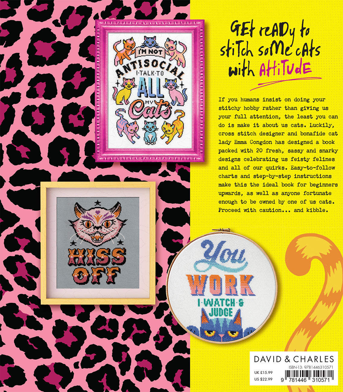 Cross Stitch with Cattitude by David and Charles