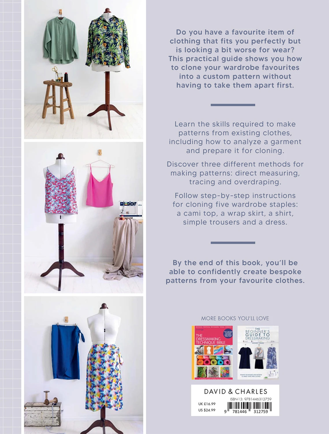 Back of the Clone Your Clothes by David and Charles