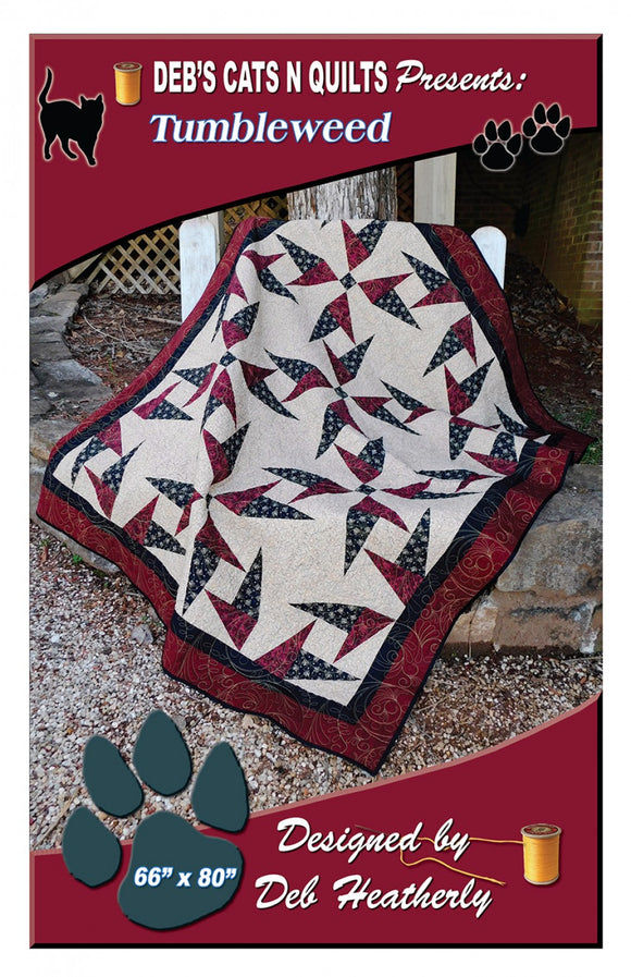 Tumbleweed Quilt Pattern by Debs Cats N Quilts
