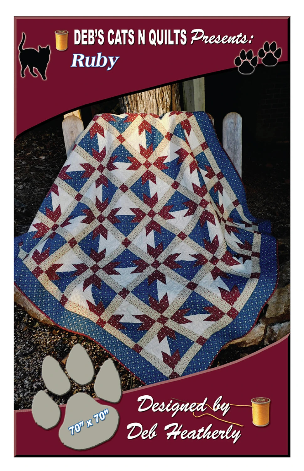 Ruby Quilt Pattern by Debs Cats N Quilts