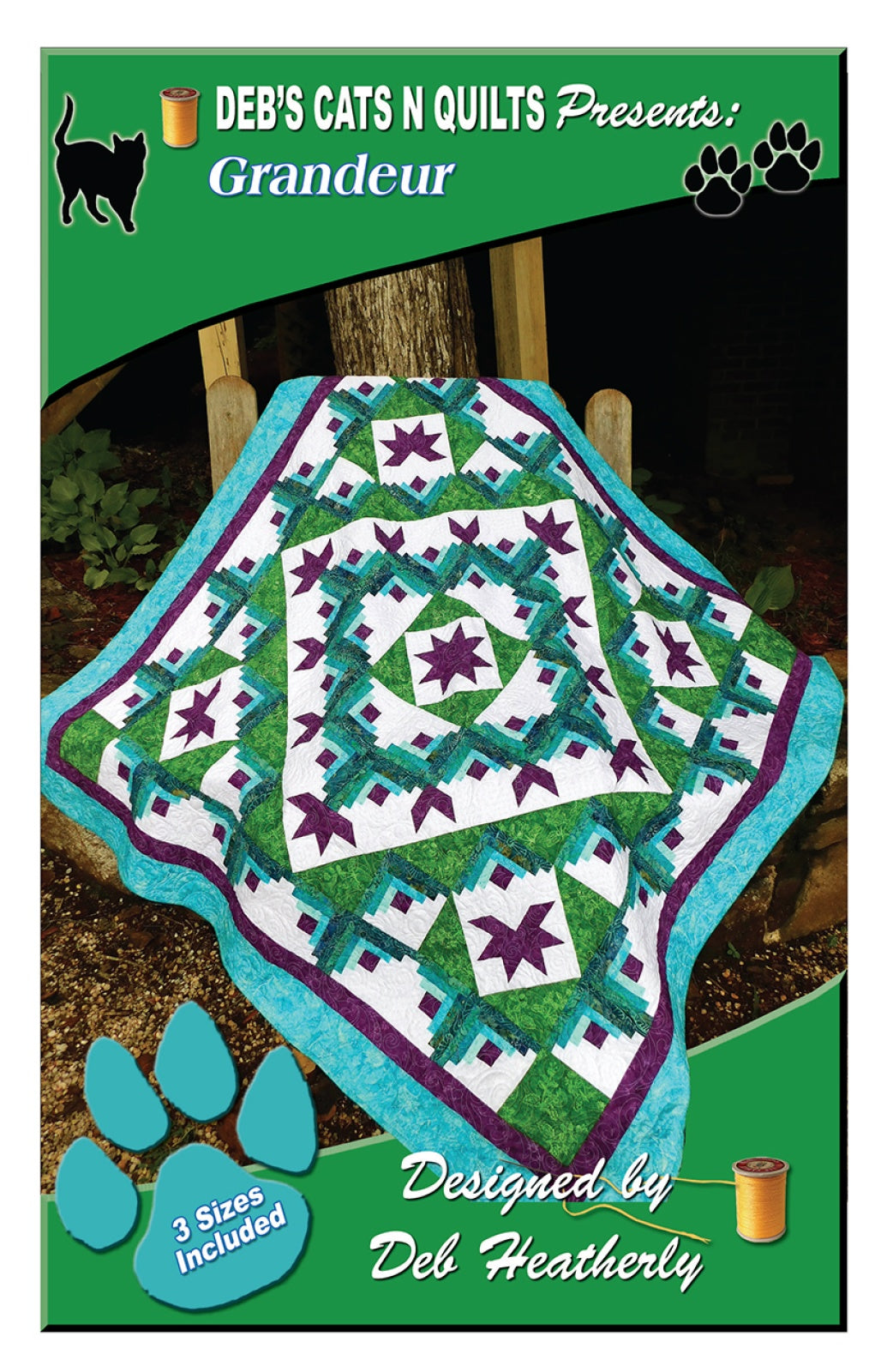 Grandeur Quilt Pattern by Deb's Cats N Quilts