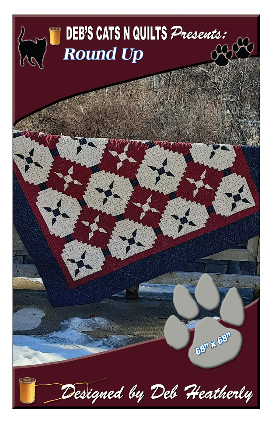 Round Up Quilt Pattern by Deb's Cats N Quilts