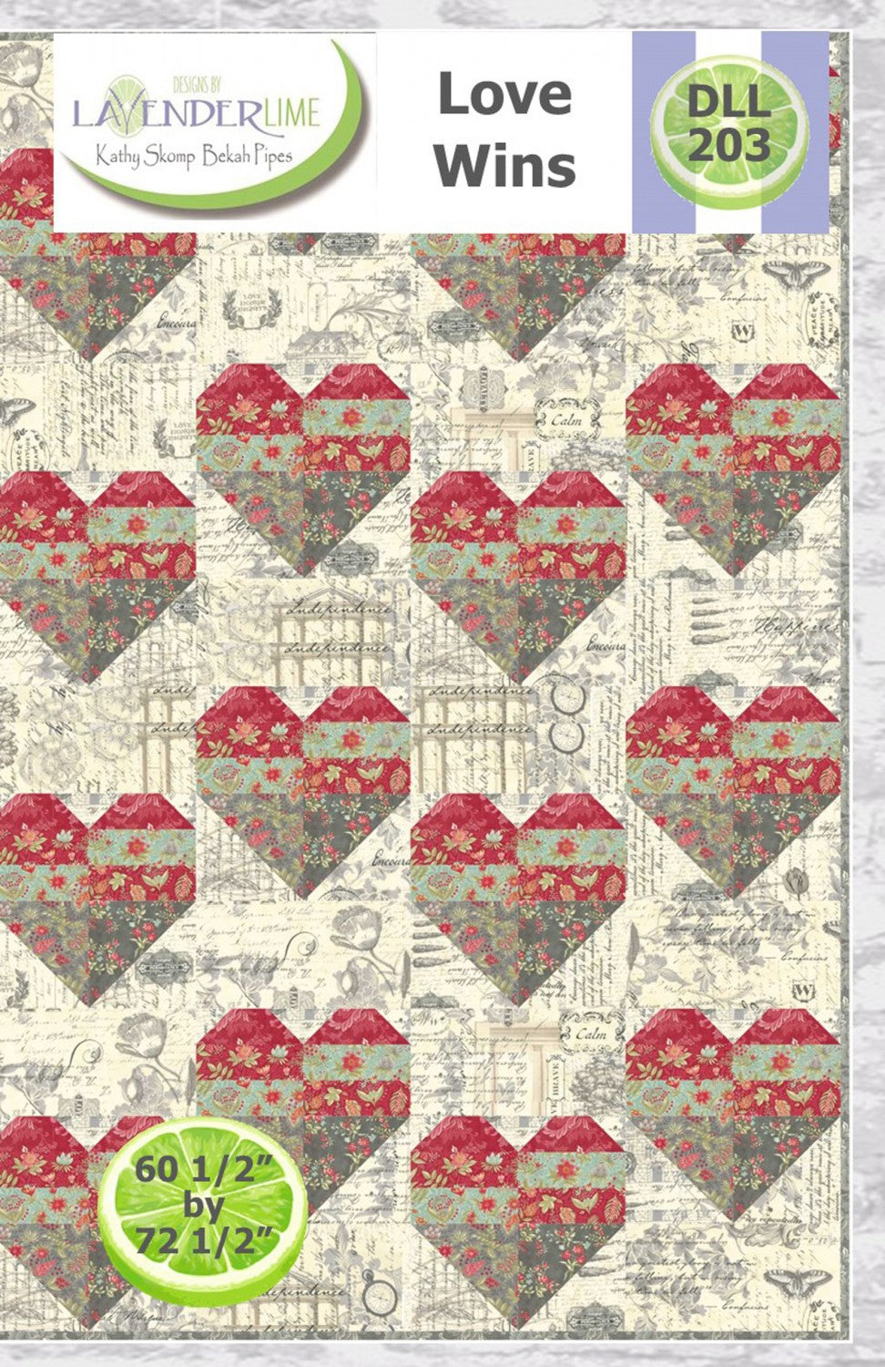 Love Wins Quilting Book by Lavender Lime Quilting