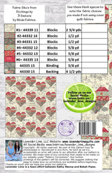 Back of the Love Wins Quilting Book by Lavender Lime Quilting