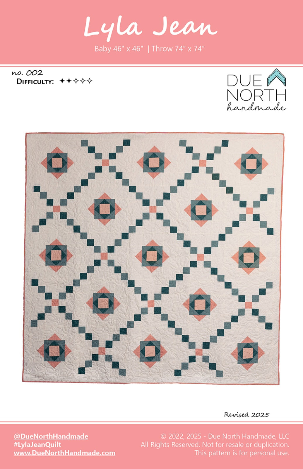 Lyla Jean Quilt Pattern by Due North Handmade LLC