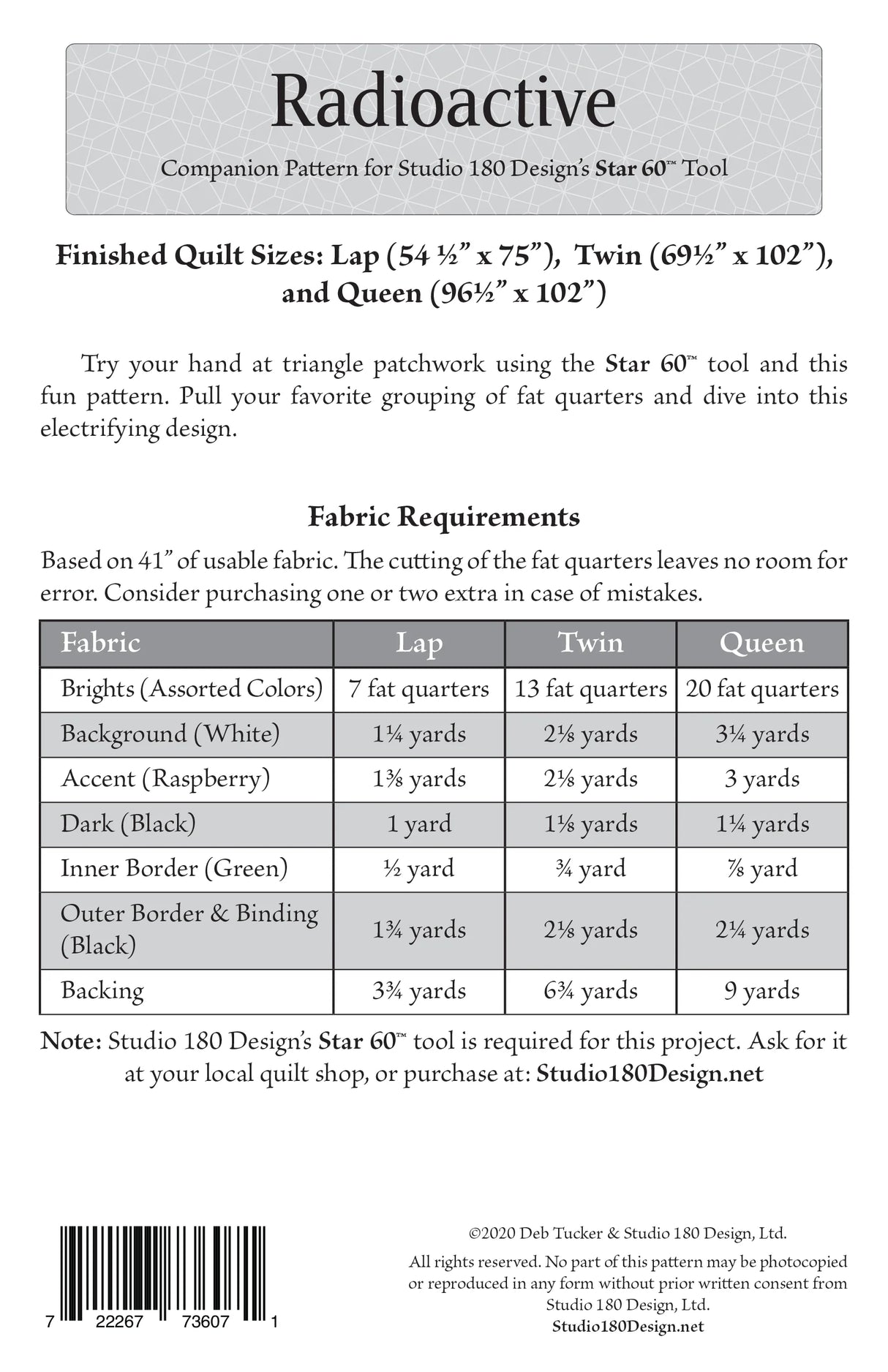 Back of the Radioactive by Studio 180 Designs