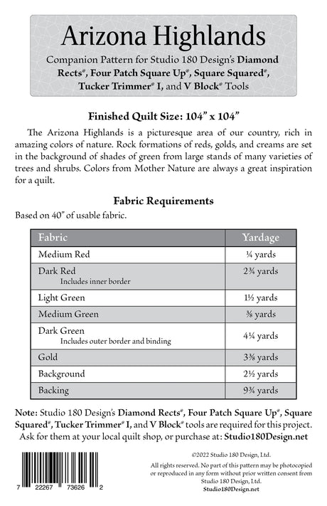 Back of the Arizona Highlands by Studio 180 Designs