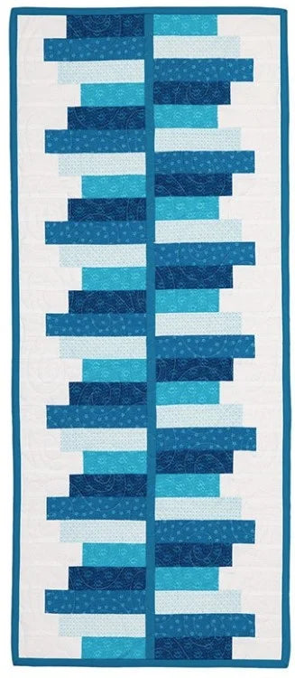Daisy Blue Table Runner and Napkins Pattern by Upper Canada Quiltworks
