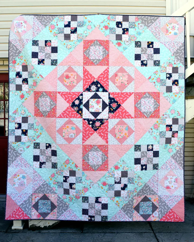 Dawning Star Quilt Downloadable Pattern by Cloth Parcel