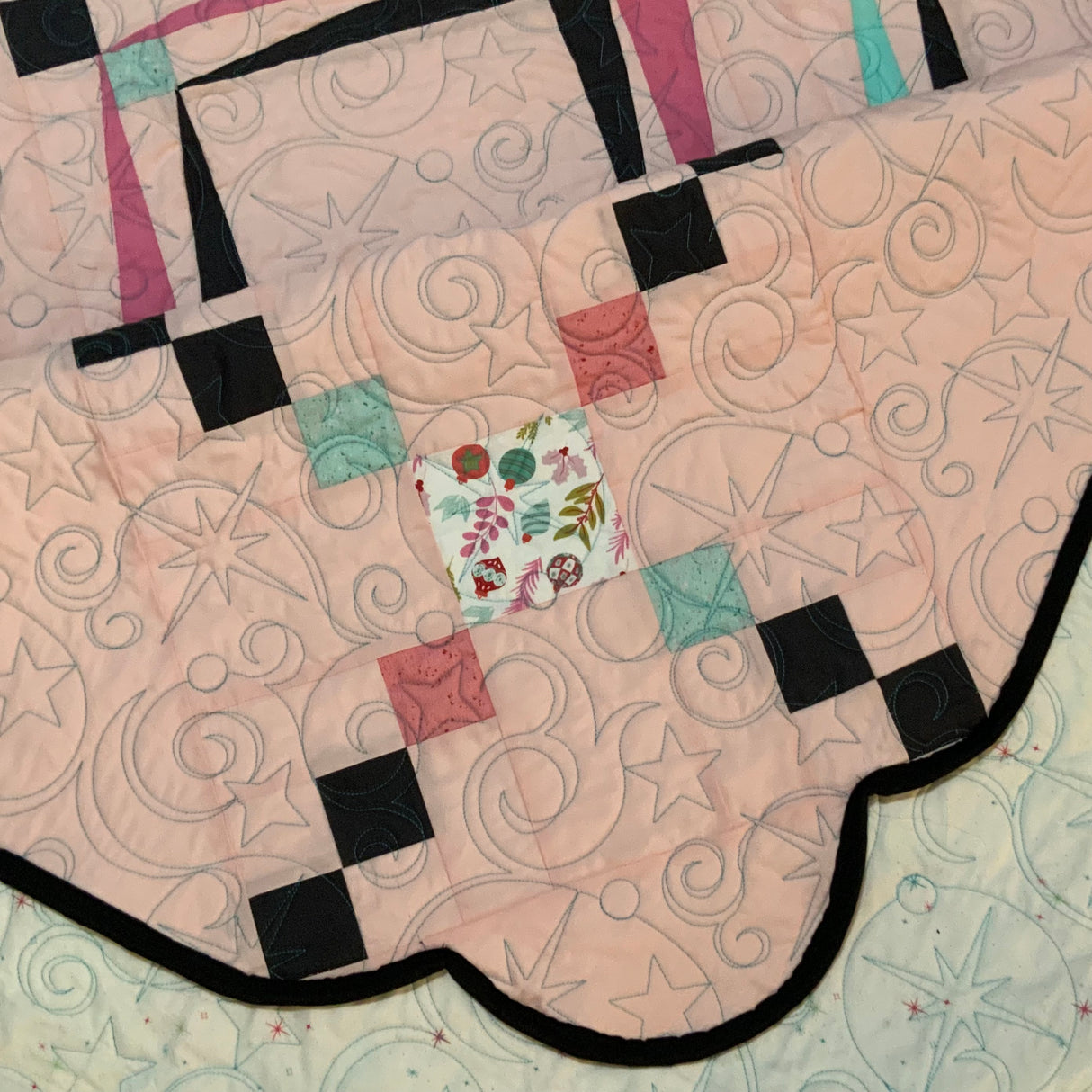 Back of the Deco Christmas Downloadable Pattern by A Quilted Jewel