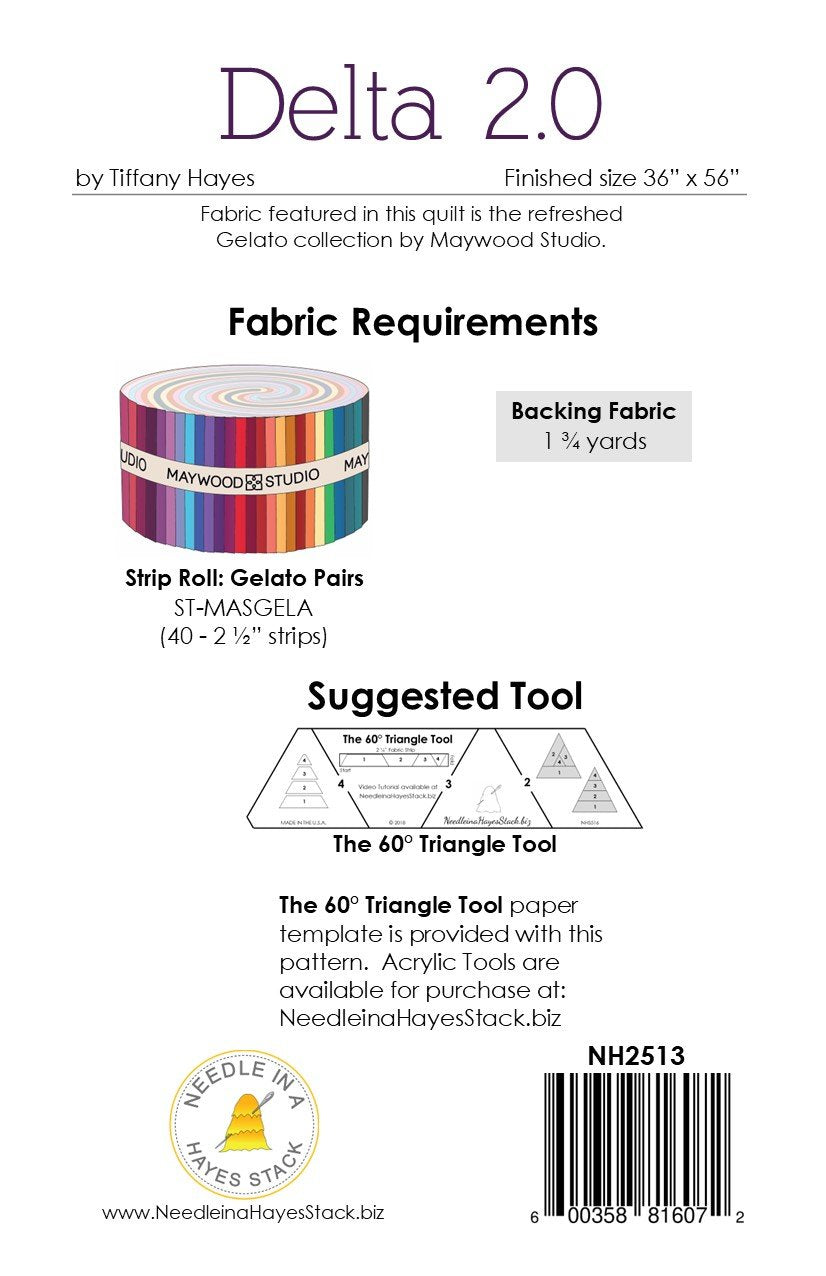 Back of the Delta 2.0 Downloadable Pattern by Needle In A Hayes Stack