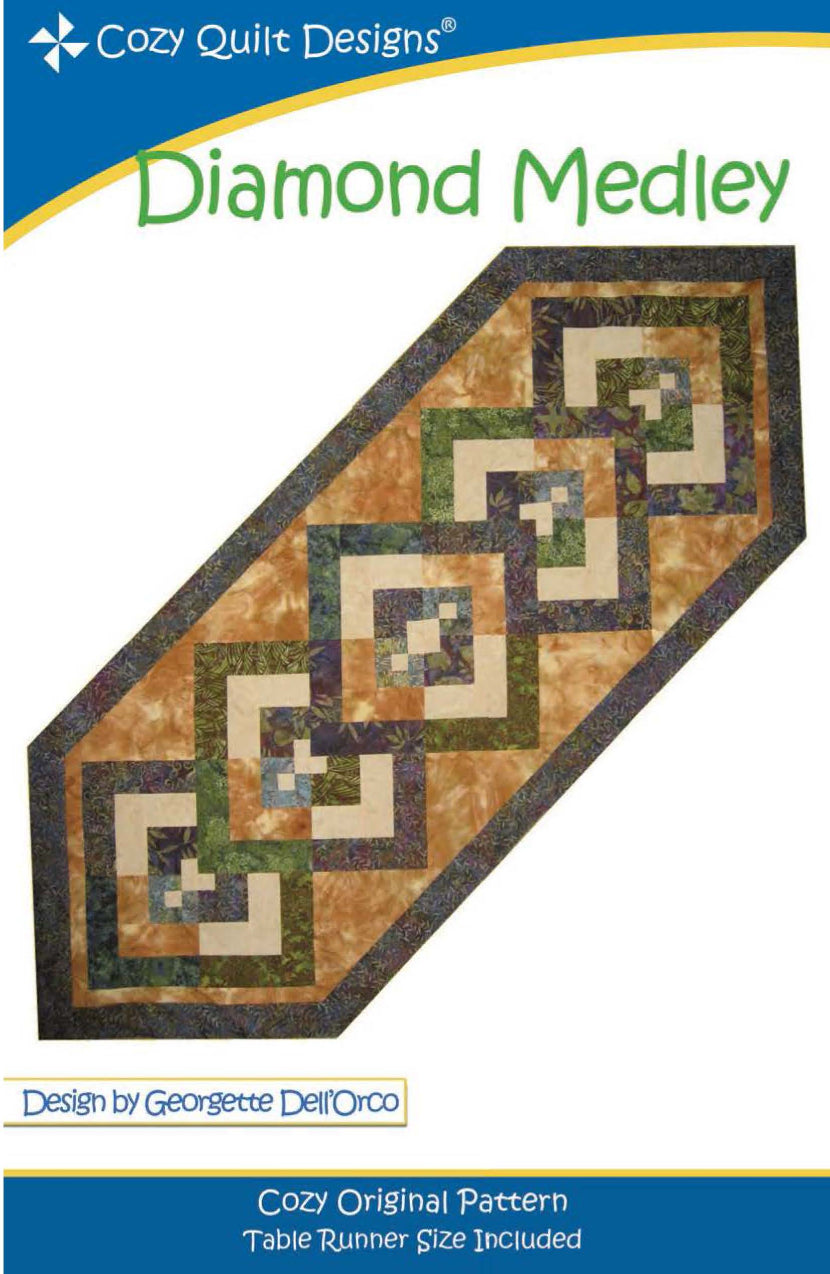 Diamond Medley Downloadable Pattern by Cozy Quilt Designs