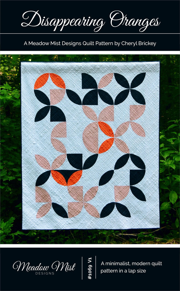 Disappearing Oranges Quilt Pattern by Meadow Mist Designs