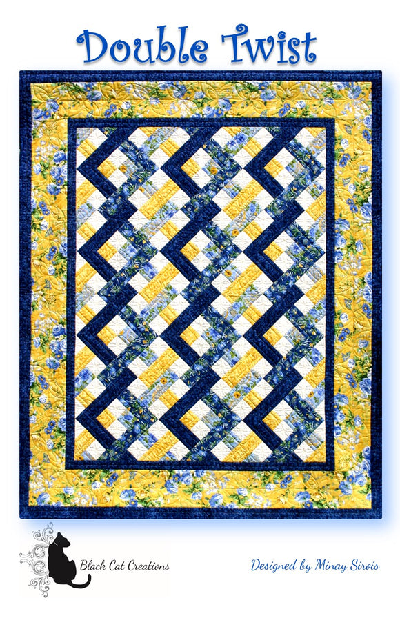 Double Twist Quilt Pattern by Black Cat Creations