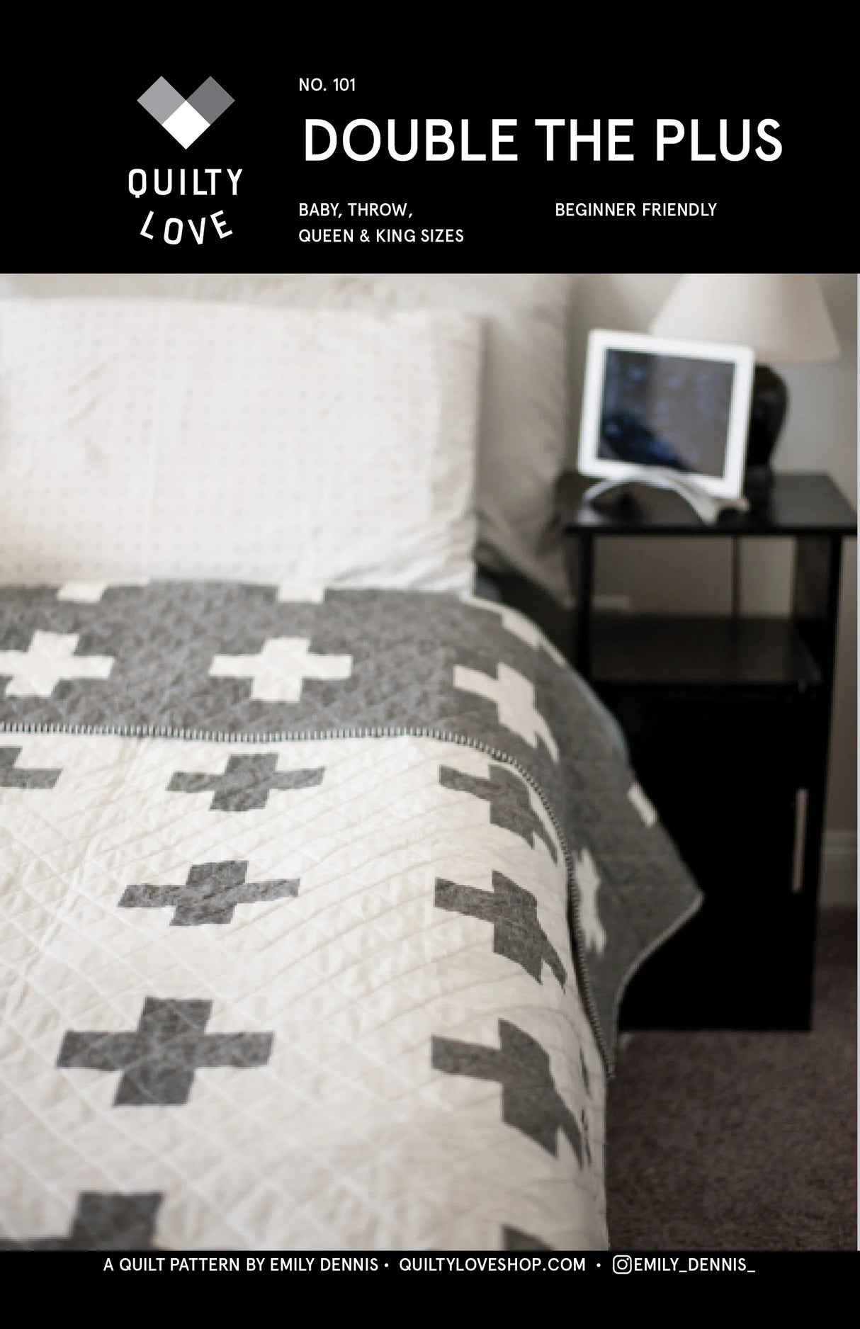 Double the Plus Quilt Pattern by Quilty Love