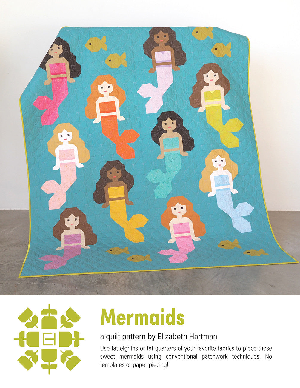 Mermaids Quilt Pattern by Elizabeth Hartman