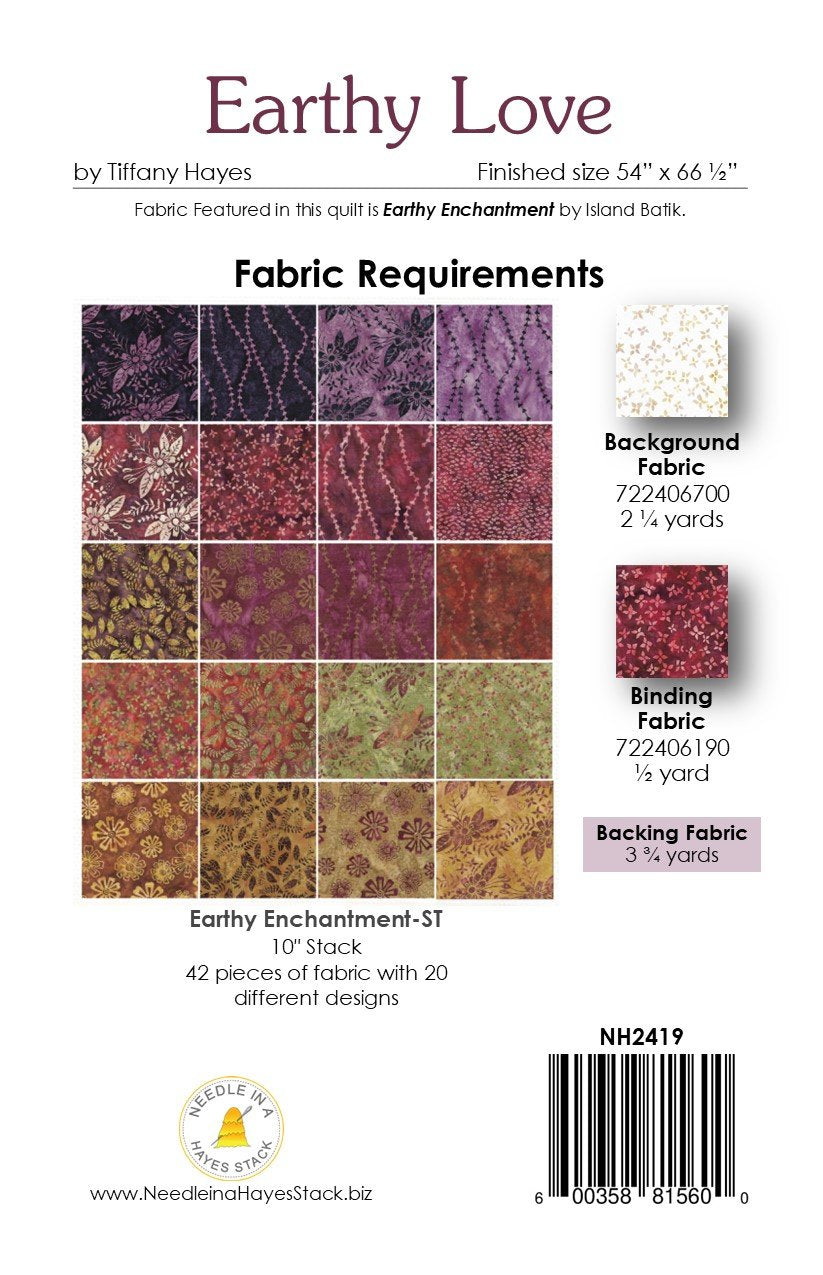 Back of the Earthy Love Downloadable Pattern by Needle In A Hayes Stack