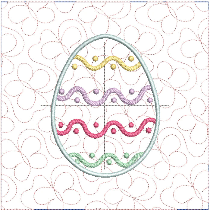 Tulips and Easter Eggs ITH Wall Hanging by Fabric Confetti