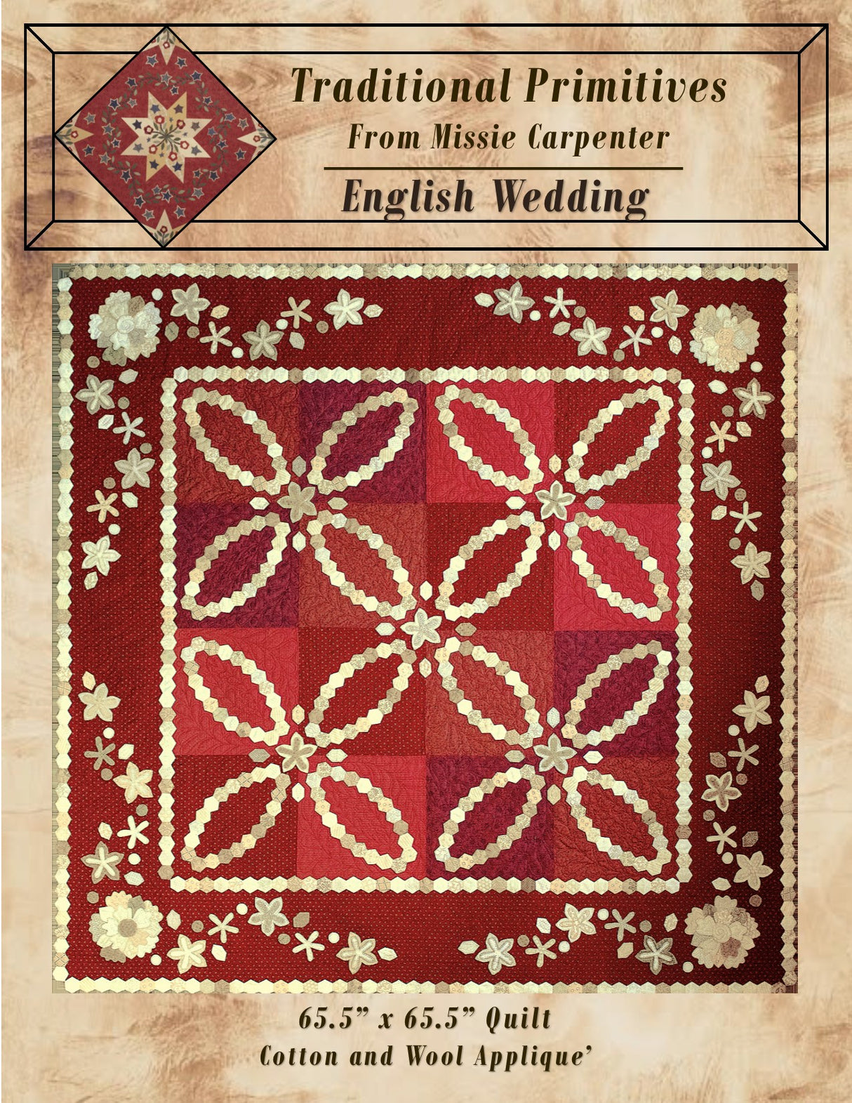English Wedding Quilt Pattern by Traditional Primitives