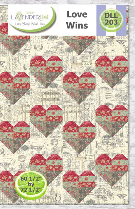 Love Wins Downloadable Pattern by Lavender Lime Quilting