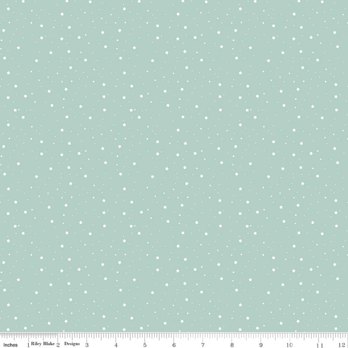 Love You to the Moon Stars Powder Quilt Fabric by Echo Park