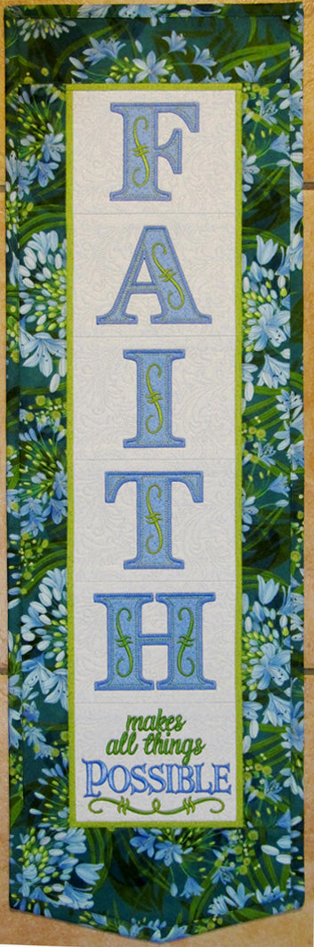 Faith Wall Hanging Downloadable Pattern by Janine Babich Designs