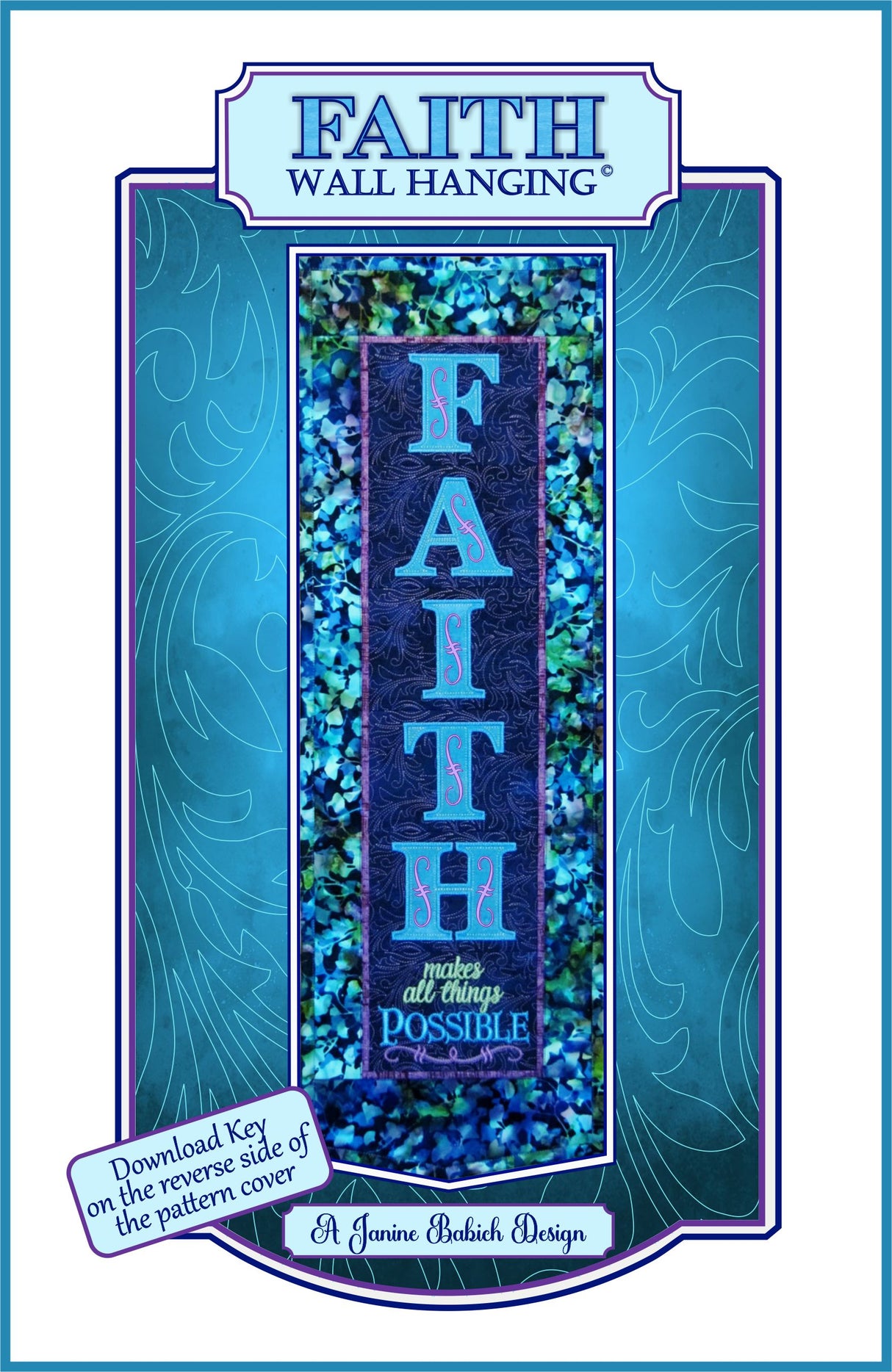 Faith Wall Hanging Downloadable Pattern by Janine Babich Designs