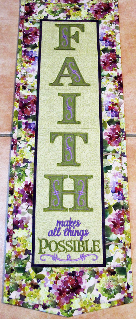 Faith Wall Hanging Downloadable Pattern by Janine Babich Designs