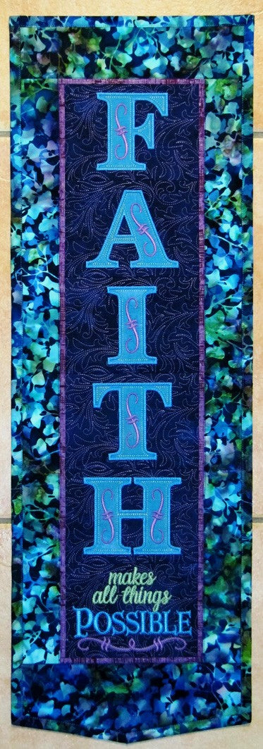 Faith Wall Hanging Downloadable Pattern by Janine Babich Designs