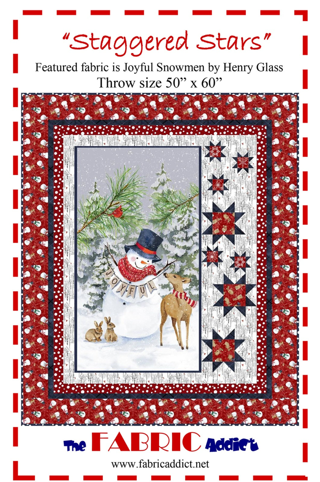 Staggered Stars Quilt Pattern by Fabric Addict