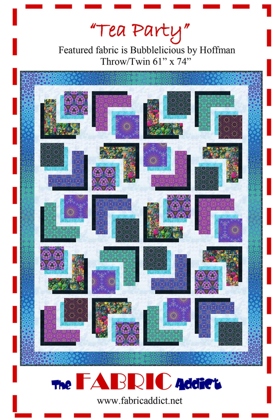 Tea Party Quilt Pattern by Fabric Addict