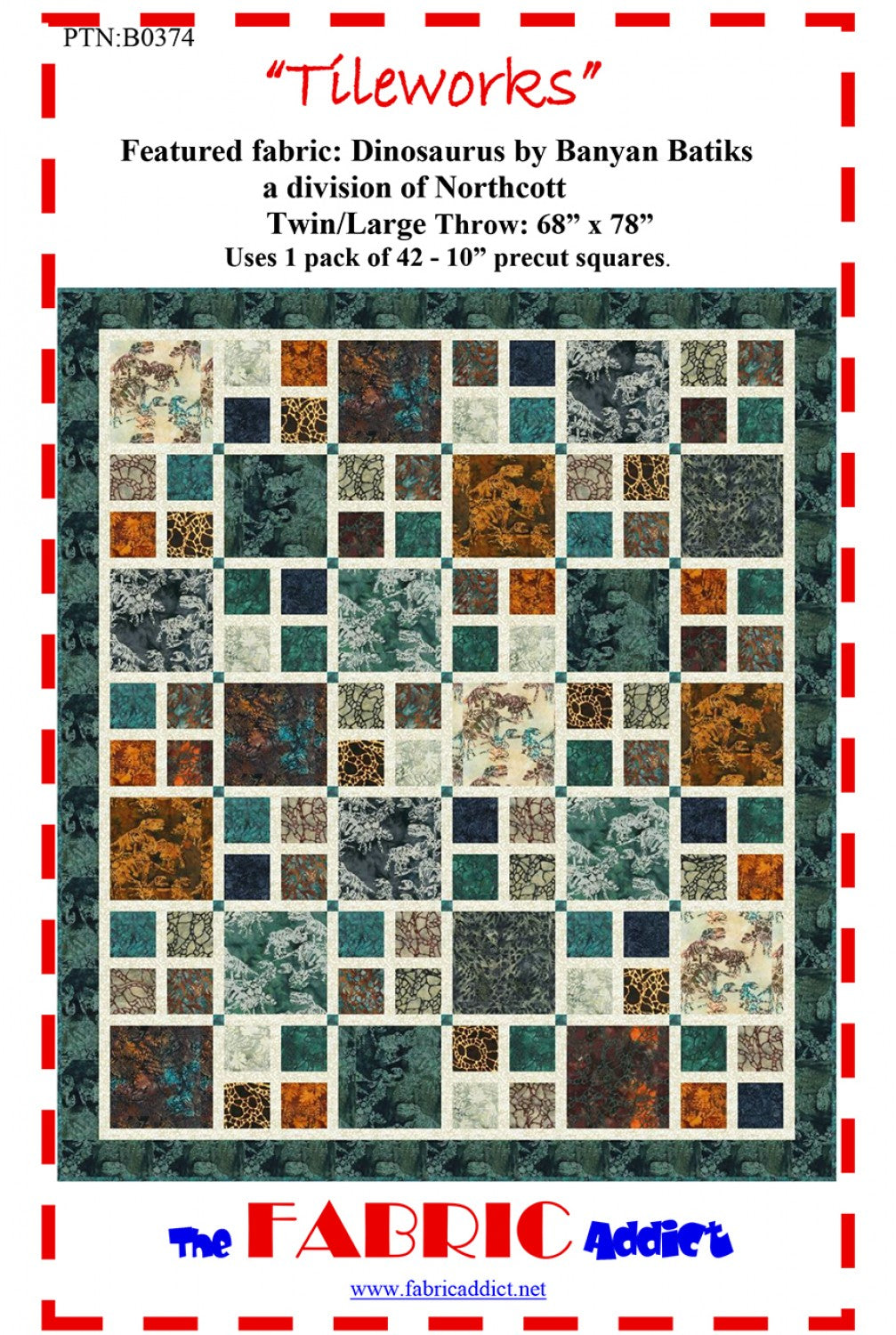 Tileworks Quilt Pattern by Fabric Addict
