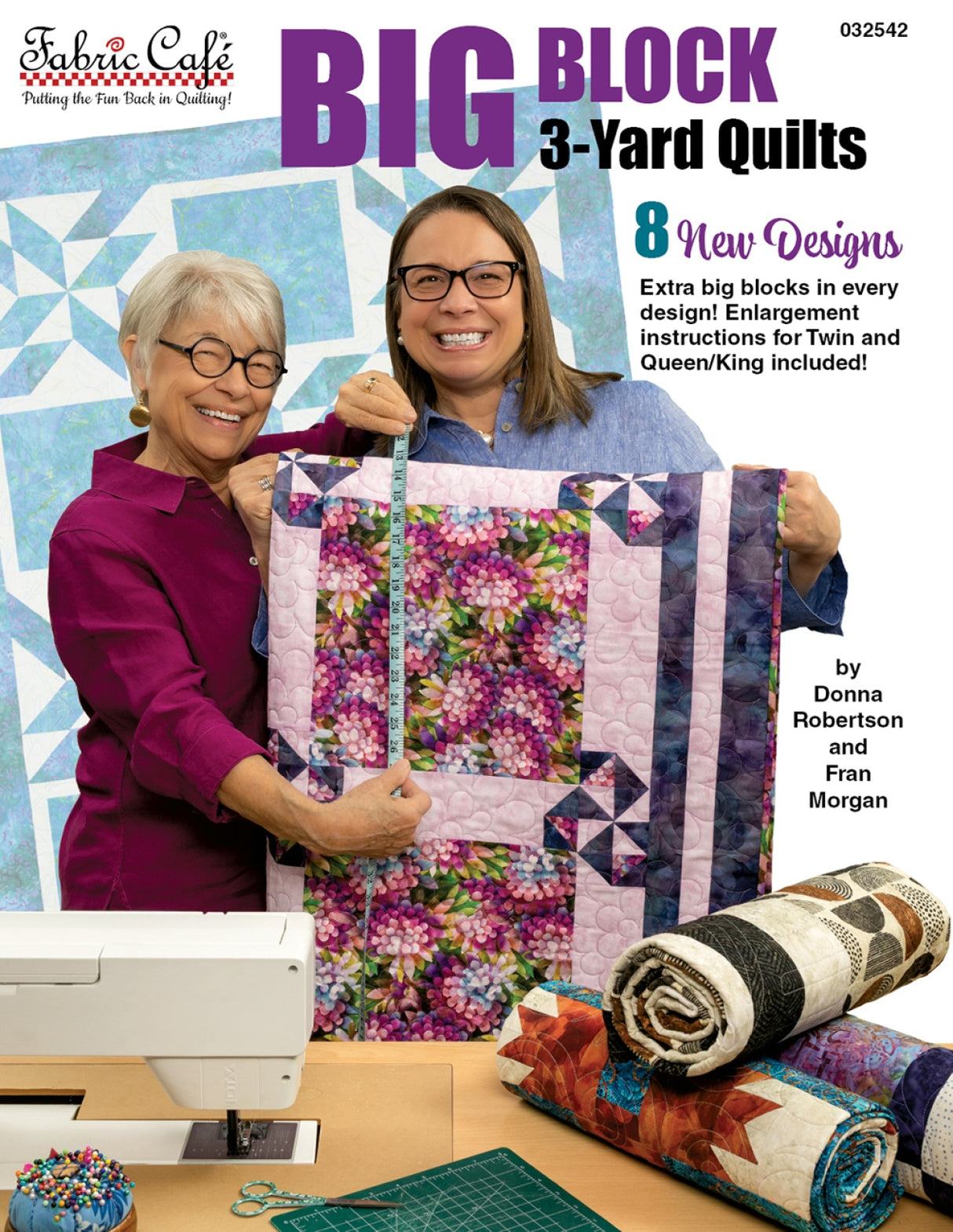 Big Block 3-Yard Quilts Quilt Pattern by Fabric Cafe
