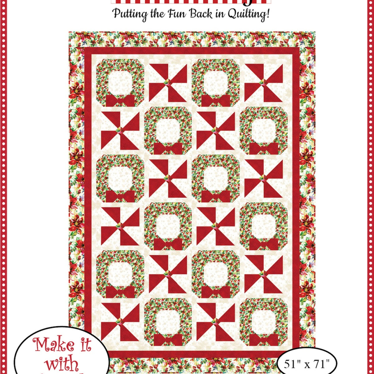 Holiday Charm 5-Yard Quilt Pattern – Quilting Books Patterns and Notions