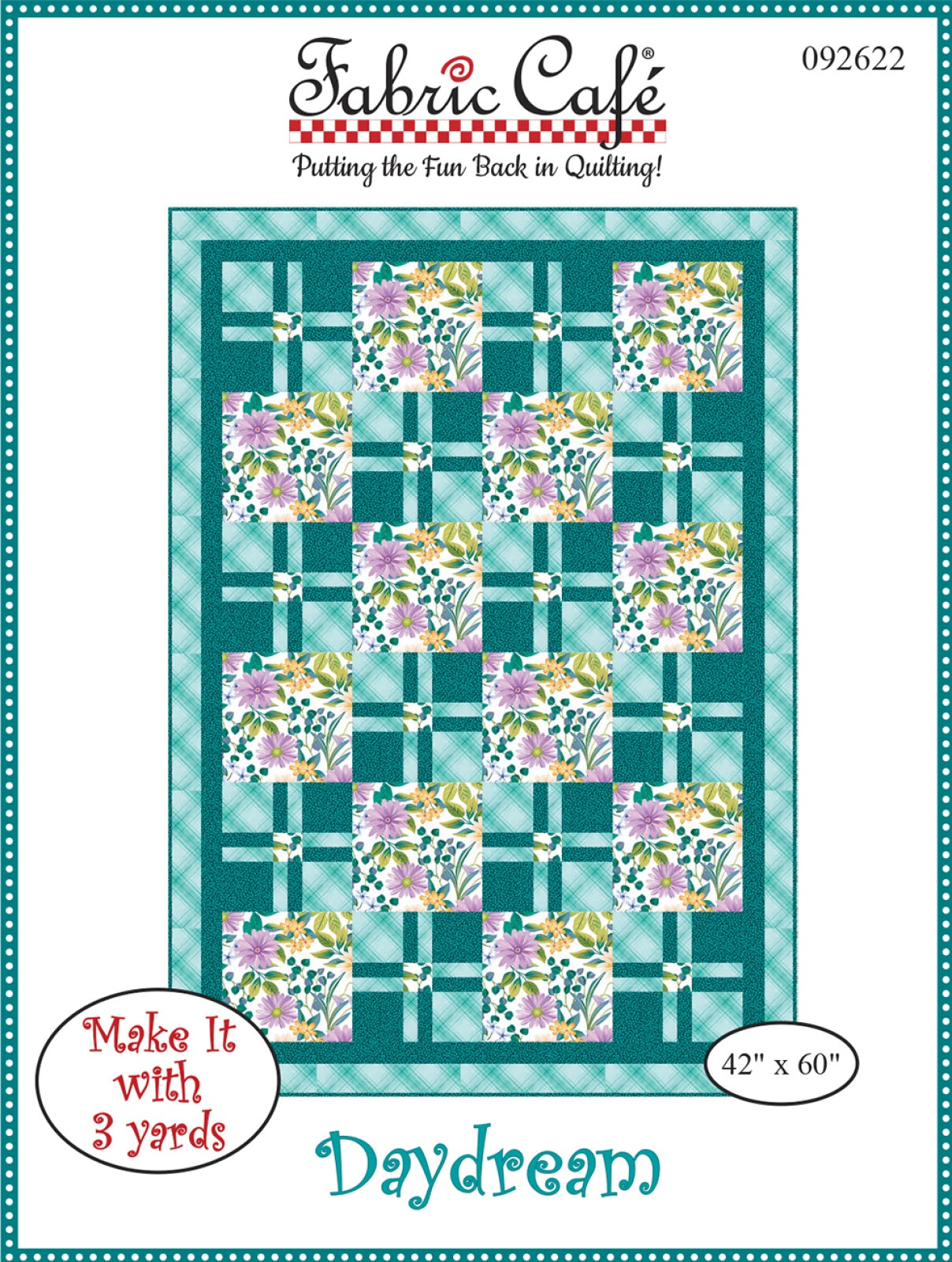 Daydream Individual 3-Yard Pattern Quilt Pattern by Fabric Cafe